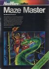 Maze Master Box Art Front